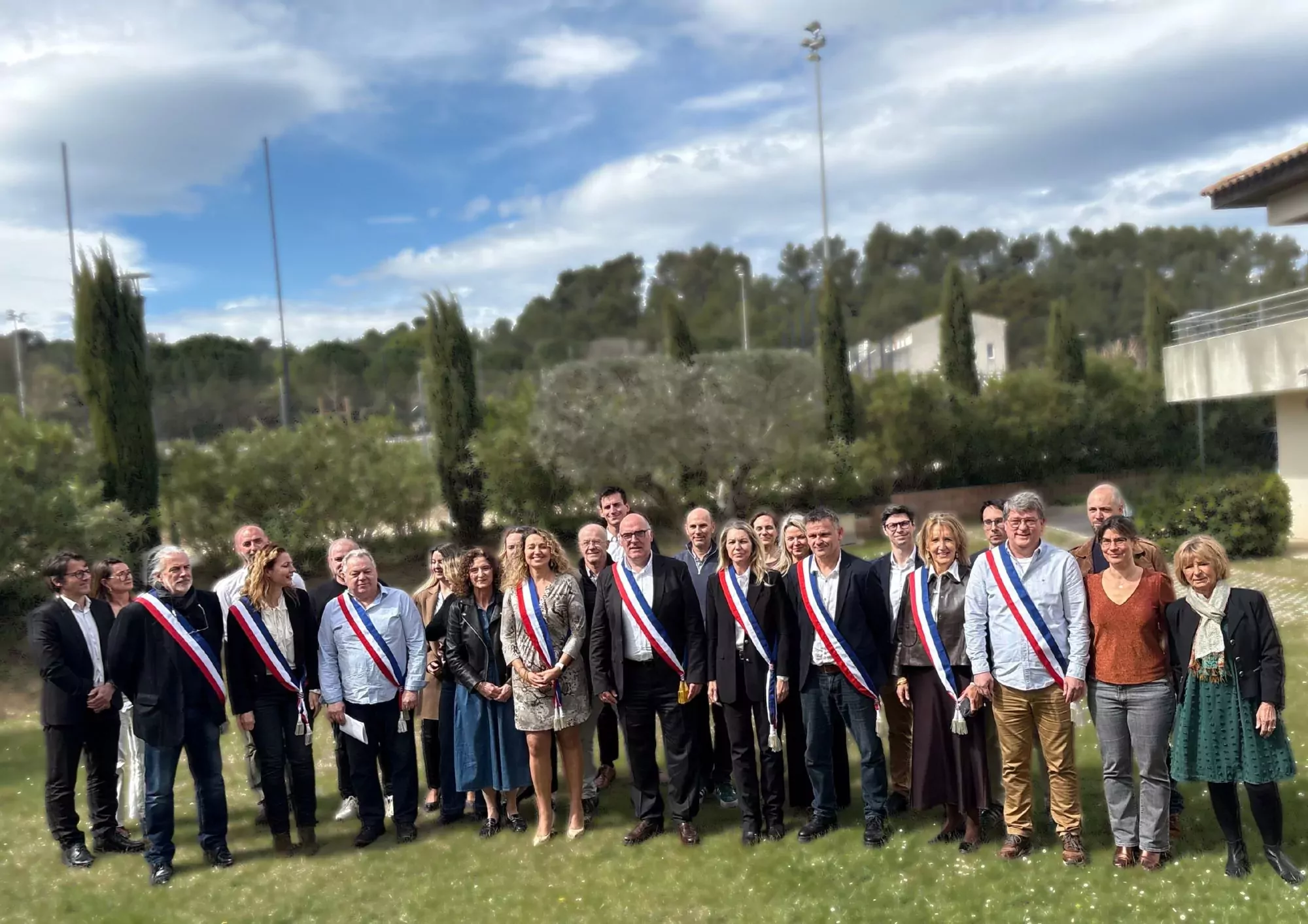 M. le Maire et les élus du Conseil Municipal de Montferrier-sur-Lez