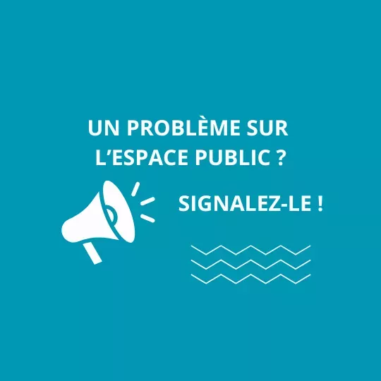 Signaler un problème sur l'espace public