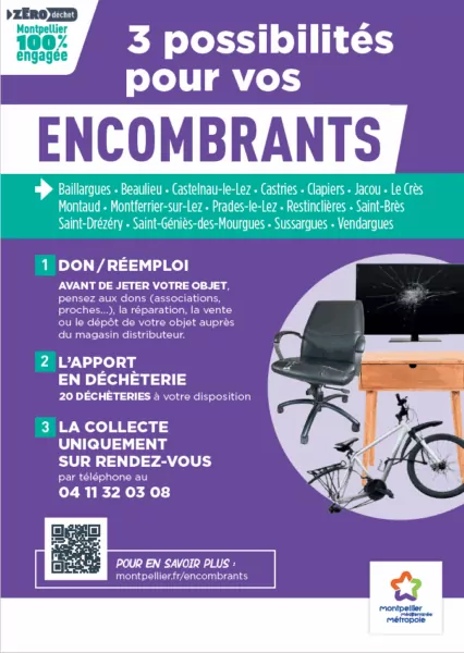 3 possibilités pour vos encombrants