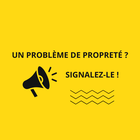 Signaler un problème de propreté