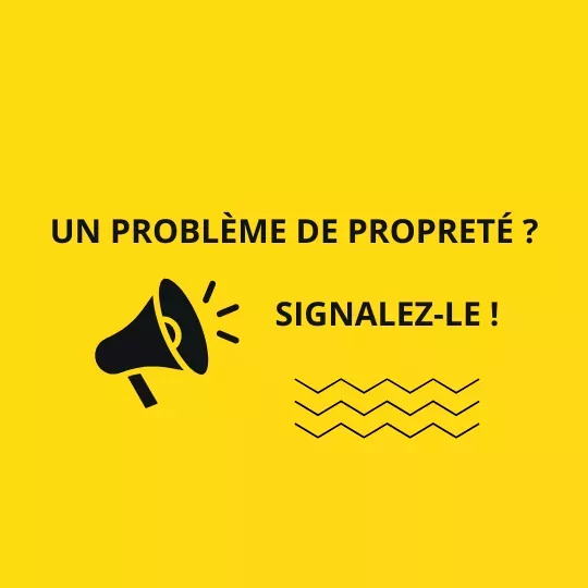 Signaler un problème de propreté