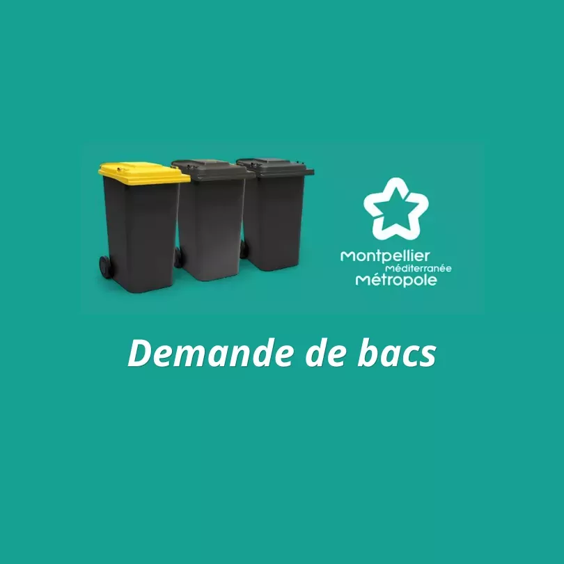 Faire une demande de bac jaune / gris