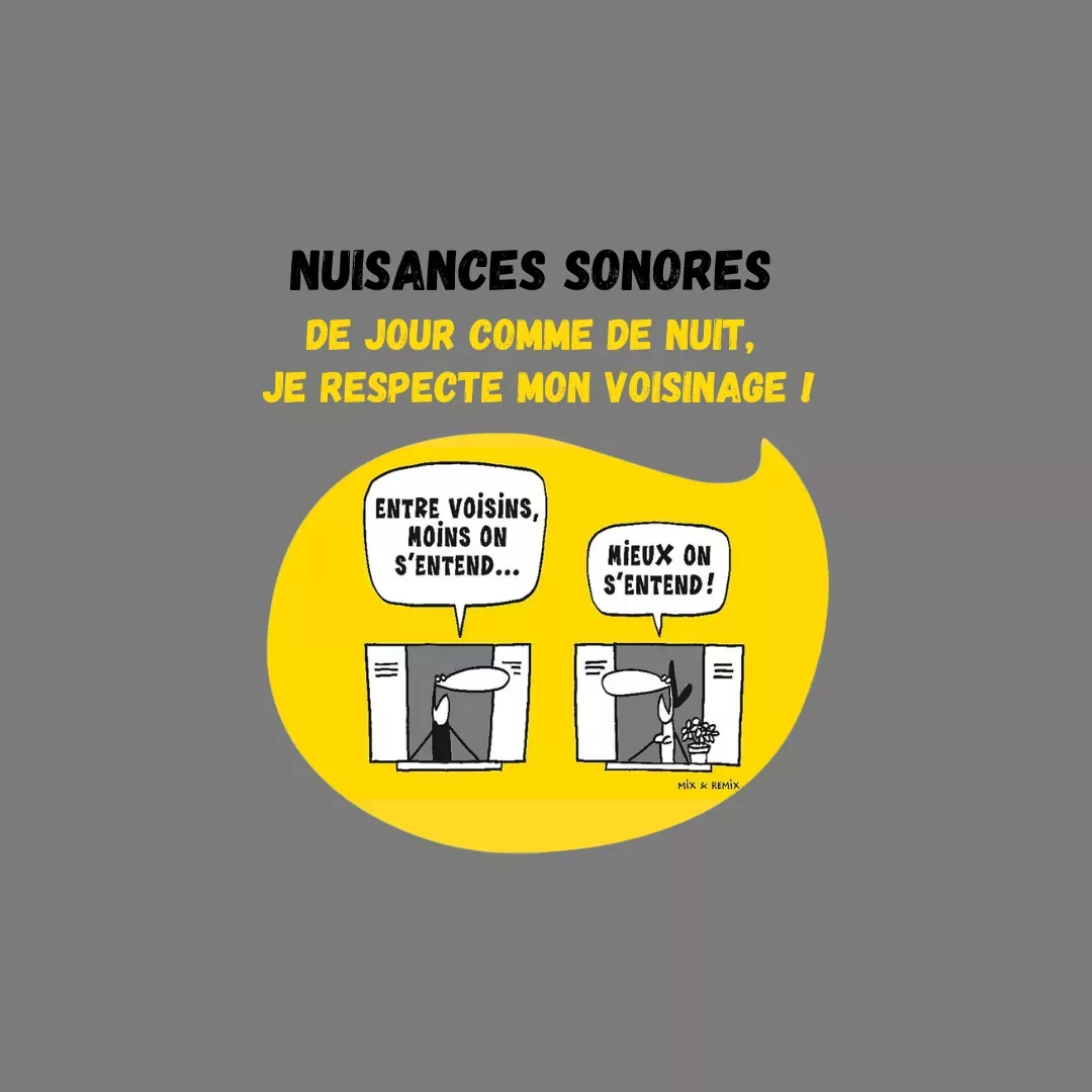 Nuisances sonores - respect des voisins