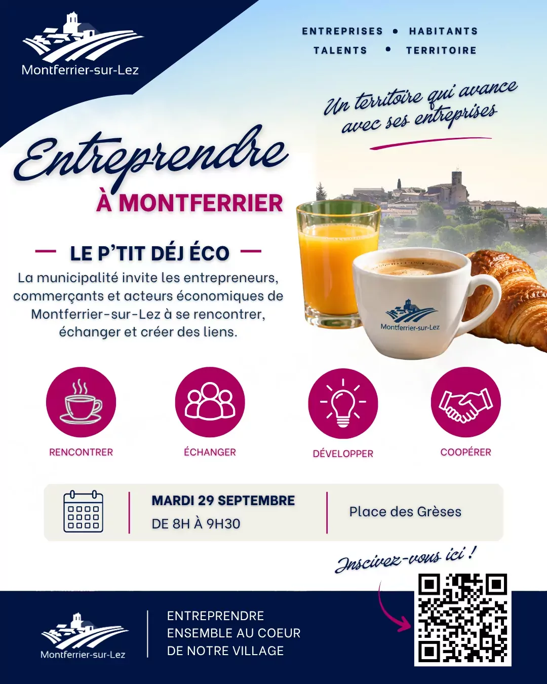 P'tit Déj éco organisé par la commune de Montferrier sur Lez